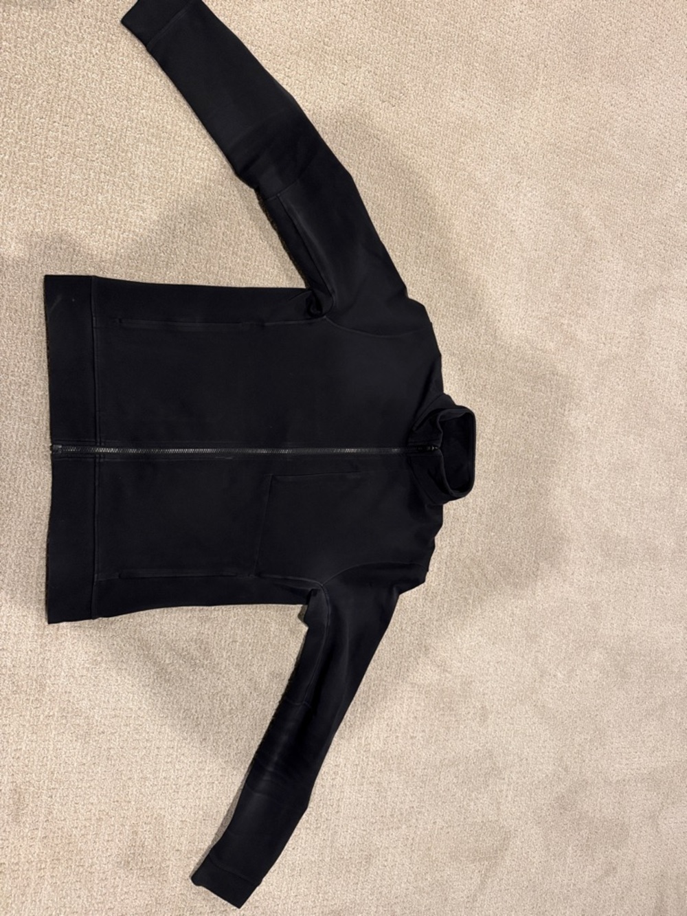 Lululemon Black Full Zip Jacket (Visible Logo on Zipper) Large